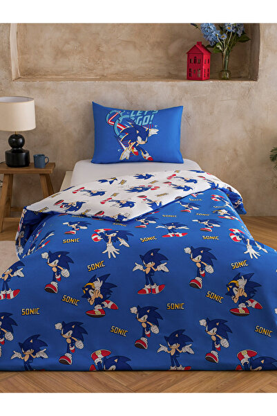LC Waikiki Karışık Sonic Baskılı Tek Kişilik Nevresim Seti