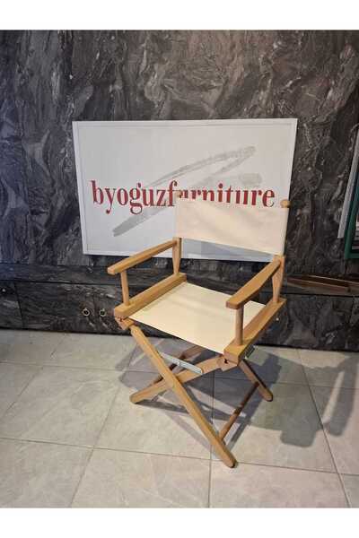 byoguzfurniture AHŞAP REJİSÖR YÖNETMEN KOLTUĞU