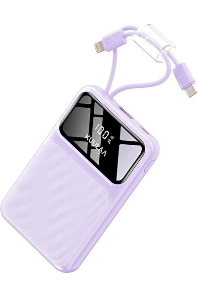 Kuulaa Power Bank with Built-in Cable 10000mAh 22.5W Fast Charging