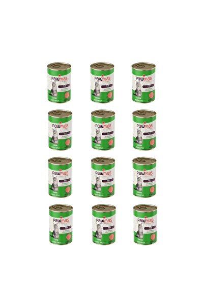 Pawmas pate kuzu etli yetişkin kedi konservesi 400 gr x 12adet