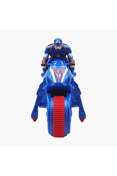 Marvel Captain America Remote Control Stunt Motorcycle Toy