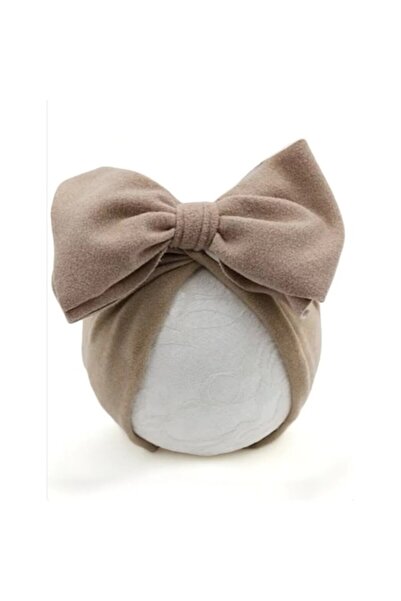 OEM Turban cu fundă pentru fete - crem