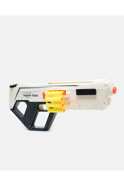 REDTAG مسدس سهام يدوي أبيض اللون مزود بـ 24 رصاصة ووظيفة إخراج متسلسل
