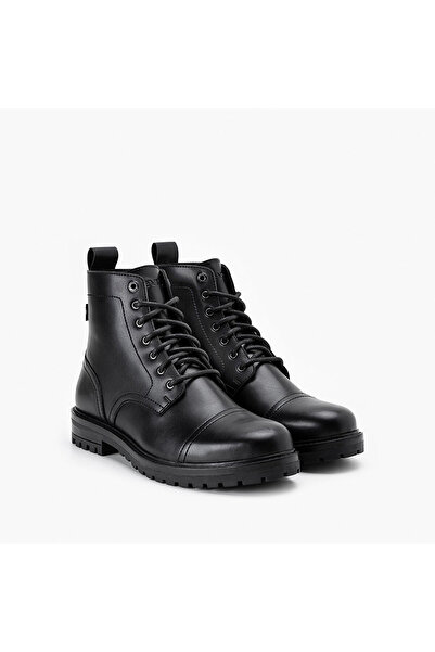 Levi's أحذية رجالية من الجلد الأصلي