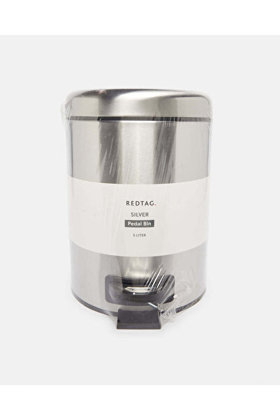 REDTAG Silver Plain Pedal Bin (5L)