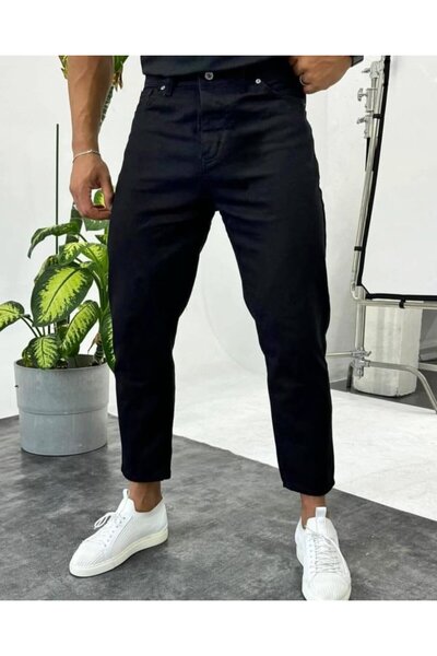 DRESSIFY WOMEN’S FASHION Men's Black Mom Jeans