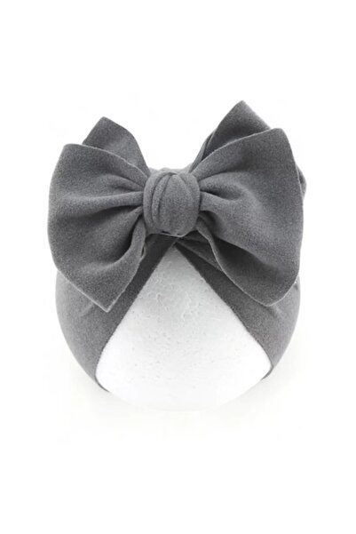 OEM Turban cu papion pentru fete - Gri