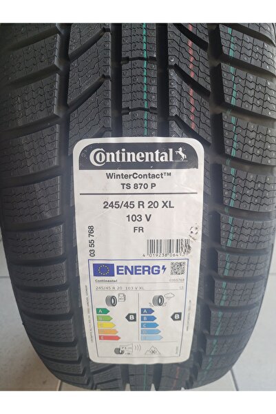 Continental 245/45R20 Winter Contact TS870P 103V XL Kışlık 2025 Üretim*