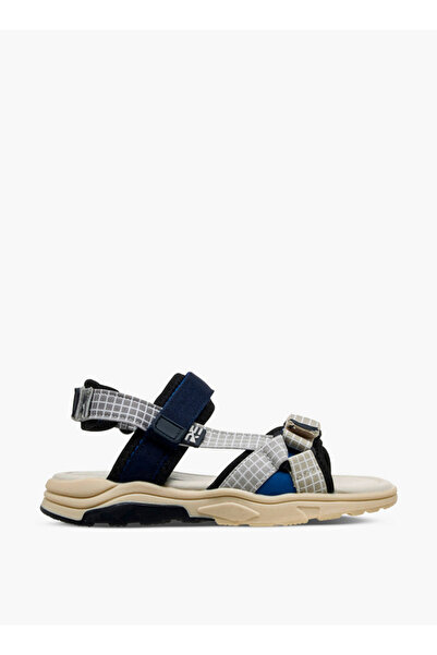 Mister Duchini Boys Hook and Loop Sandals