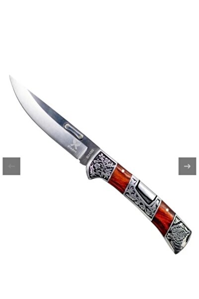 OEM Cuțit de buzunar gravat pentru colecție, lamă din oțel inoxidabil, maro, ...