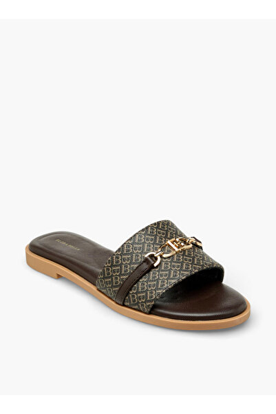 Flora Bella by Shoexpress Women Monogram Print Slip-On Sandals