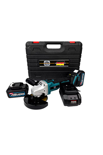 Campion Angle Grinder / Flex German Meister, 2 Batteries, 128V, 6Ah, Blue