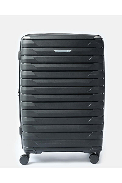 REDTAG عربة أمتعة سوداء مزخرفة (28 بوصة)