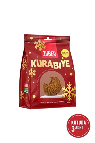 Züber Tarçın ve Zencefilli Yulaflı Kurabiye 80g x 3 Adet