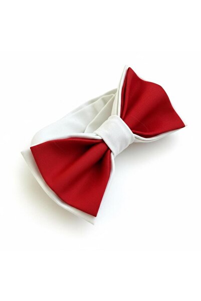 Aslı Türkoğlu Boy's White and Red Bow Tie – Classic Special Occasion & Holida...