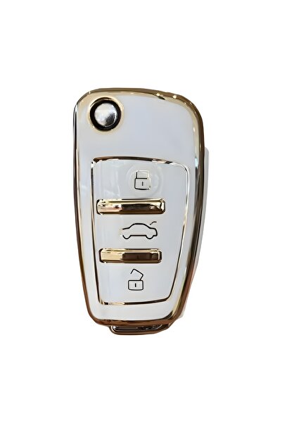 AutoHan Keys غطاء حماية للمفتاح لسيارات أودي A1 A3 A4 A5 A6 A7 Q3 Q5 Q7 باللو...