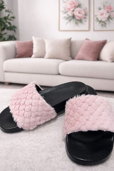 luvo shoes Daily Orthopedic Non-Slip Sole Fur Women's House Slippers