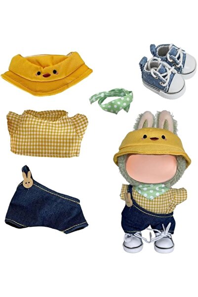 Generic طقم ملابس دمى من الفينيل للدمى مقاس 17 سم/6.7 بوصة