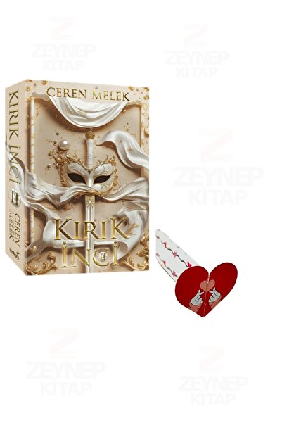 İndigo Kitap Kırık İnci 2 Karton Kapak ( Özel Tasarım Kalp Ayraç Hediyeli)