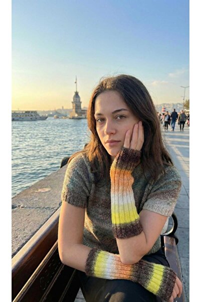 LAGRANZE Urban Knit Women's Arm Warmer Fingerless Gloves