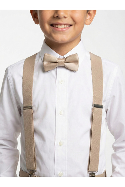 tinytrends طقم ربطة عنق للأطفال الأولاد من عمر 1 إلى 12 سنة متوافق مع العيد