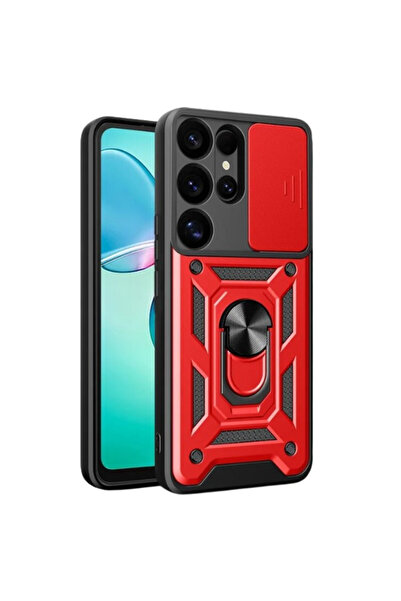 NewFace Samsung Galaxy S26 Ultra Pars Silicone with Lens Ring - Red