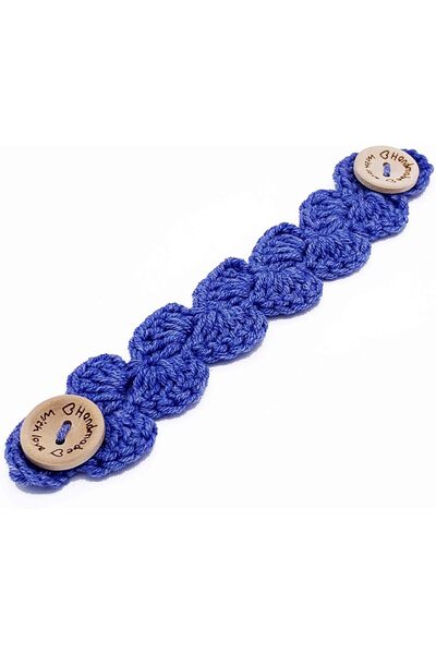 Handmadear Handmade face mask (mask) strap extenders - blue