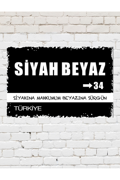 TABLOX "beșįktaș" Siyah Beyaz Kara Kartal Futbol Taraftar Sözleri MDF Dekorat...