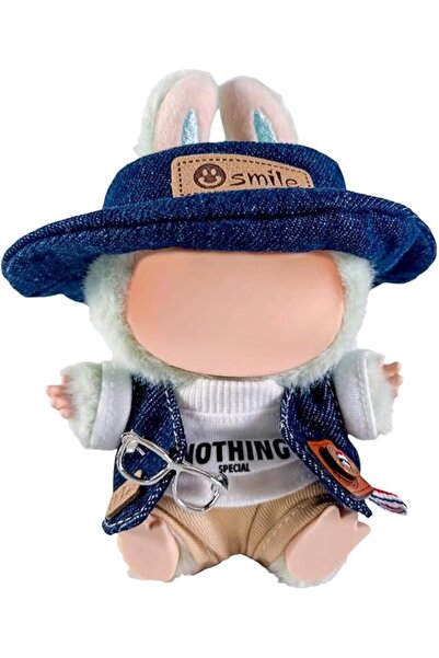 Generic Denim Outfit Set for 17cm Dolls - 5 Pieces