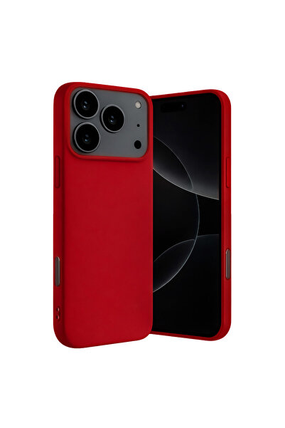 NewFace iPhone 17 Pro Max Nano Velvet Silicone - Red