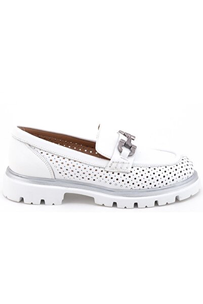 Venüs Кеймбридж Ортопедични дамски класически обувки от естествена кожа БЯЛО