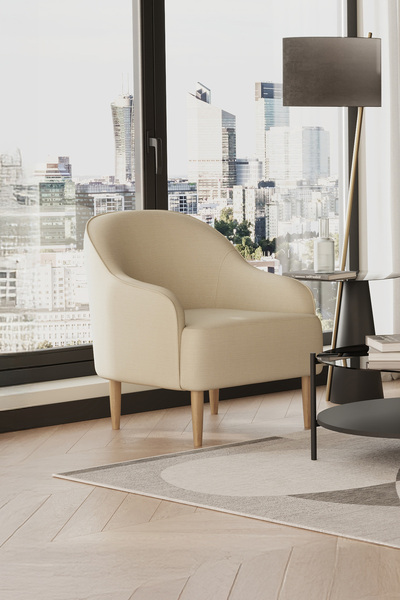 Enza Home Aldea Berjer, Keten Dokulu - Krem