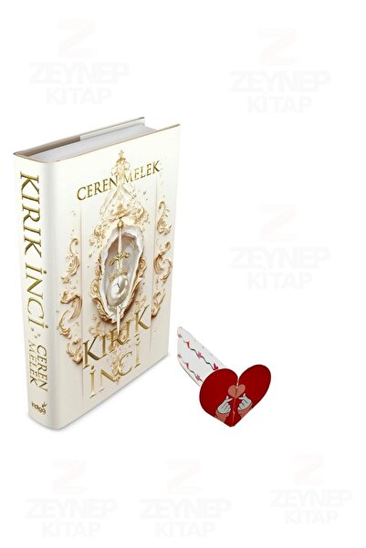 İndigo Kitap Kırık İnci 1 Ciltli - Ceren Melek -( Özel Tasarım Kalp Ayraç Hed...