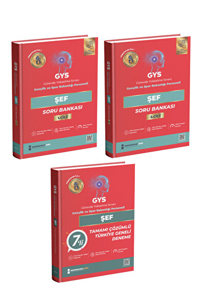 Memurevi Yayınları 2026 Gençlik ve Spor Bakanlığı GYS ŞEF Canlı Soru Bankası ...