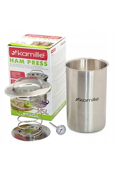 Kamille Presă de șuncă KM-6506, 1,5 l, oțel inoxidabil, cu termometru, 19,5 x...