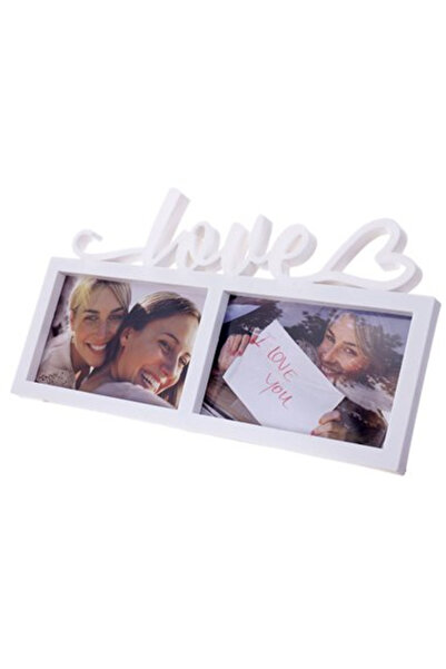 Rhainer Love Photo Frame for 2 Pictures 10 x 15 cm