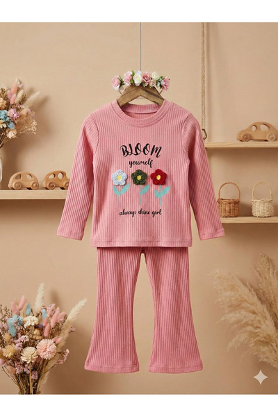 tinytrends Baby Girl & Child Floral Embroidered 2-Piece Set