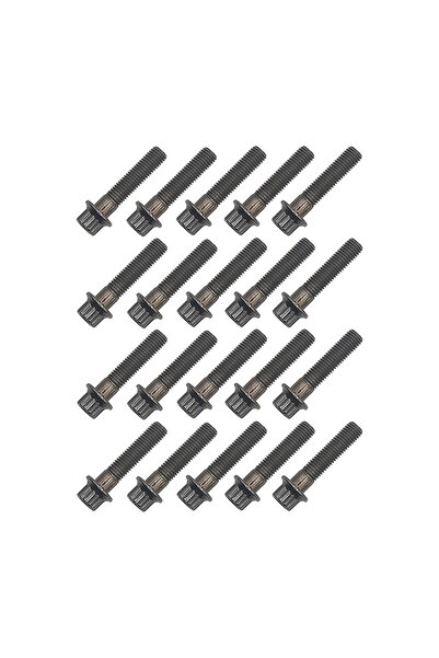 JSB Wheels Set of 20 black modular wheel bolts M7x32 mm