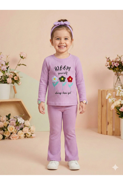 tinytrends Baby Girl & Child Floral Embroidered 2-Piece Set