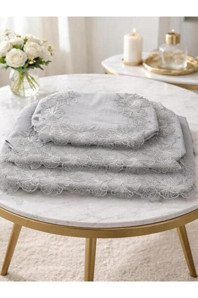 sevgi çeyiz homee 3'lü hurç bohça seti