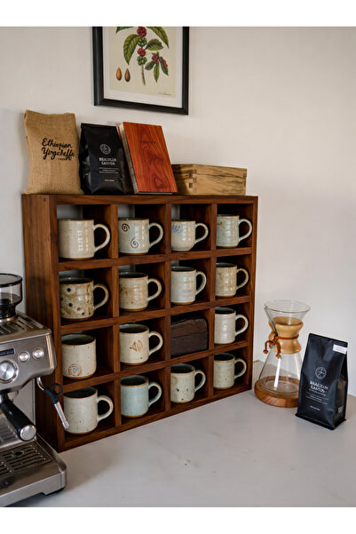 yanuko Kasre Çoklu Kahve Köşesi Rafı