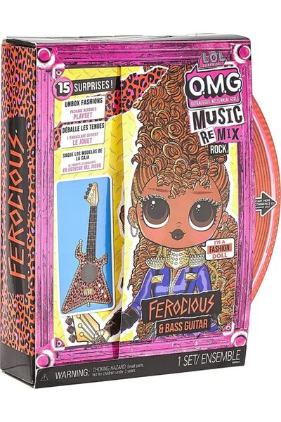 L.O.L. SURPRISE Papusa L.O.L. SURPRISE! seria "O.M.G. Remix Rock" − FEROCIOUS...