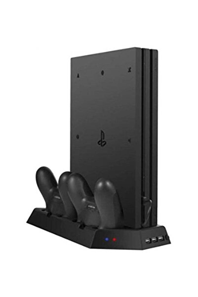 Generic Vertical Wired Stand With Cooling Fan For PlayStation 4 Console
