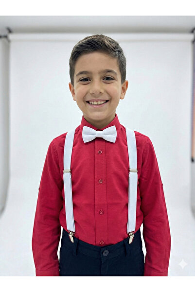 tinytrends Σετ παπιγιόν με λουράκι για αγοράκια, γιορτινό, συμβατό για ηλικίε...