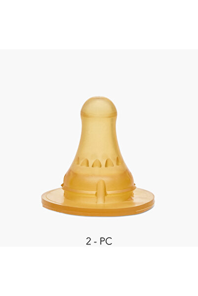 Juniors حلمات لاتكس متوسطة الحجم - طقم من قطعتين