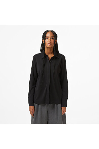 Lacoste Kadın Siyah Gömlek