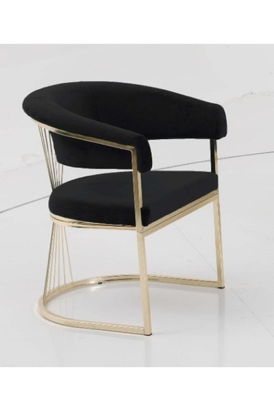 Casafun Set 2, Master, catifea, picioare si spate metal auriu, pentru living, cafenea, restorant, terase,bar