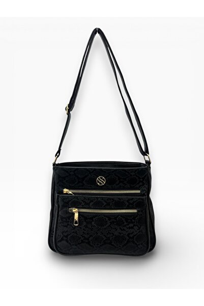 Sanmorris Women's, Adjustable Cross Strap, Four Pocket Shoulder Bag