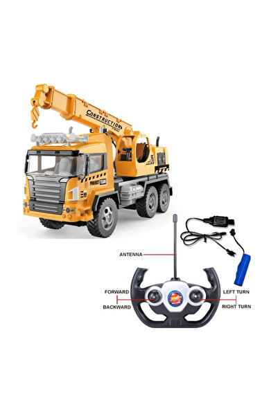 Toyska Uzaktan Kumandalı Kamyon Vinç Full Fonksiyon Şarjlı Işıklı - RC Kamyon