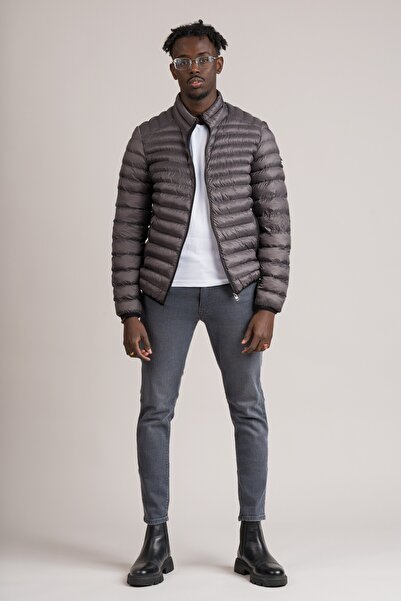 FBI Slimfit Polyamide Unlined Mock Neck Lightly Padded Puffer Jacket